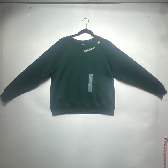 W for Women Tops - Old navy Crew-Neck‎ green Sweatshirt for Women M